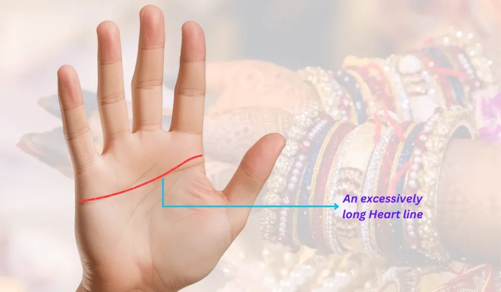 long heart line will not let you do love marriage, palmistry