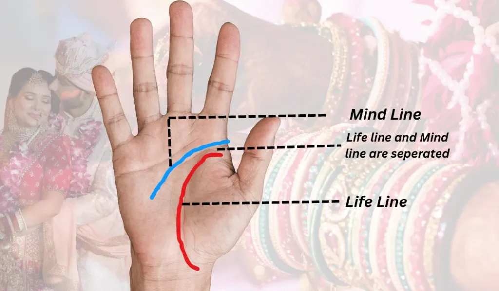 life line can determine whether you have a love marriage or arrange marriage